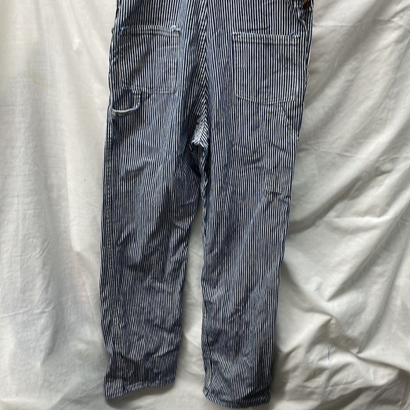 OshKosh b’Gosh railroad striped overalls boys sz 14 - Picture 7 of 9